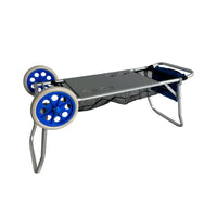 Marbueno Carrello Portasedie in Alluminio Convertibile Tavolo Retrattile Camping e Spiaggia 108X51X51 cm 10361 - Augustea Shop