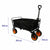 Marbueno Carrello Multiuso Pieghevole Acciaio 200 KG Nero Giardino, Spiaggia 86X50X59 cm - Augustea Shop