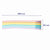 Paravento 5 Palos Acciaio Poliestere Strisce Colorate 480X80 cm Spiaggia, Piscina, Giardino