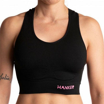 Top Sportivo Donna Hanker Cane  Nero Running