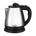 Bollitore Elettrico COMELEC 1,2 L 1600W Bianco e Nero in Acciaio Inossidabile
