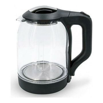 Bollitore elettrico COMELEC 1,8 L 1500W in Acciaio Inossidabile Nero e Bianco - Alta Qualità e Design Elegante