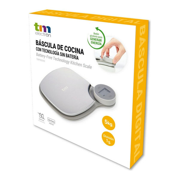 bilancia da cucina TM Electron Grigio 5 kg (171 x 184 x 31,5 mm) - Augustea Shop