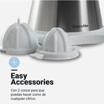Spremiagrumi Elettrico Universal Blue JUICY Bianco Acciaio 300 W - Augustea Shop