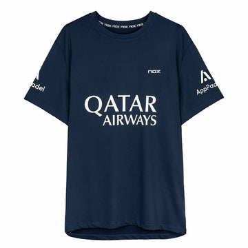 Men’s Short Sleeve T-Shirt Nox Nox Sponsorts AT10 Dark blue Navy Blue
