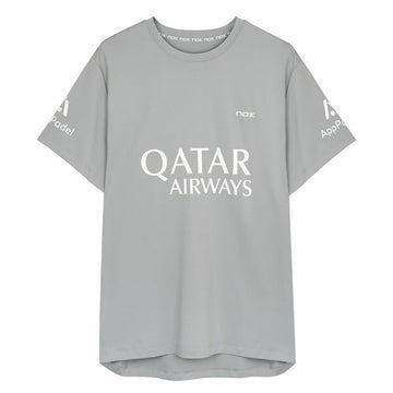 Maglia a Maniche Corte Uomo Nox Sponsorts AT10 Grigio Grigio chiaro