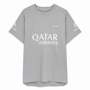Men’s Short Sleeve T-Shirt Nox Sponsorts AT10 Grey Light grey