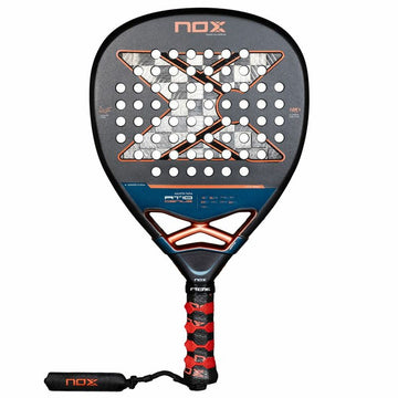Padel Racket Nox Nox AT10 Genius Attack 18K Alum Dark grey Carbon fibre EVA