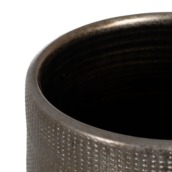 Vaso Metallizzato Ceramica 31 x 31 x 51 cm - Augustea Shop