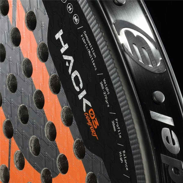Racchetta da Padel Bullpadel Hack 03 Comfort 24 Nero