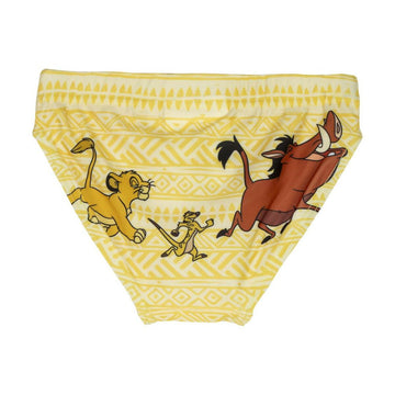 Costume da Bagno Bambino The Lion King Giallo