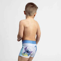 Boxer per bambini Stitch Azzurro