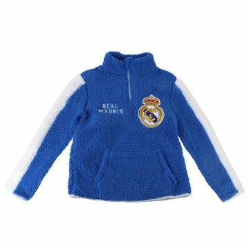 Felpa con Cappuccio da Bambina Real Madrid C.F. Azzurro