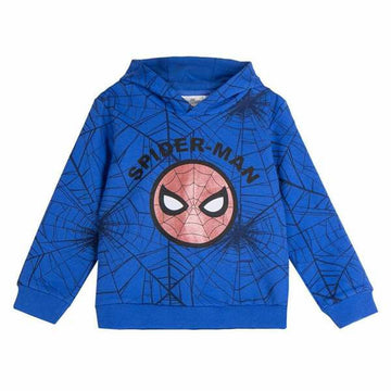 Felpa con Cappuccio Bambino Spider-Man Azzurro