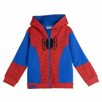 Felpa con Cappuccio Bambino Spider-Man Rosso