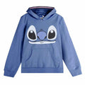 Felpa con Cappuccio Bambino Stitch Azzurro