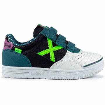 Scarpe da Calcio a 5 per Adulti Munich G-3 Kid Vco 434 Turchese