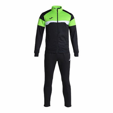 Children’s Tracksuit Joma Sport Danubio III Black Green 2 Pieces