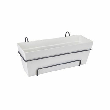 Vaso Elho Bianco polipropilene Plastica Rettangolare 50 cm