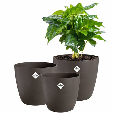 Set di Vasi Elho Plastica Rotondo 3 Pezzi
