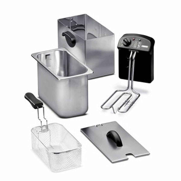 Friggitrice Princess 01.182626.01.050 2000 W 3 L Nero Argentato Acciaio