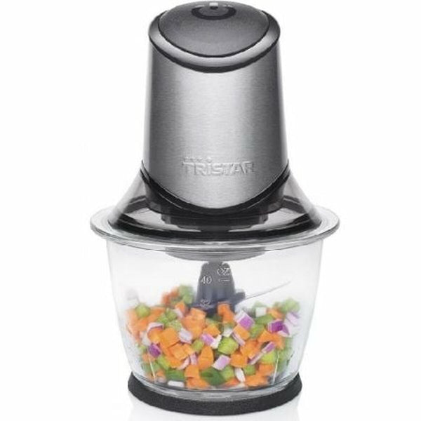 Tritatutto Tristar BL-4019 Picadora 400 W Nero Grigio Vetro Acciaio inossidabile 1,2 L - Augustea Shop