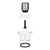 Tritatutto Princess 221051 Picadora Nero Vetro Acciaio inossidabile 300 W 1 L - Augustea Shop