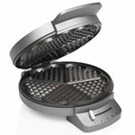 Macchina da Waffle Princess 01.132380.01.001 1200 W Nero Argentato Acciaio - Augustea Shop