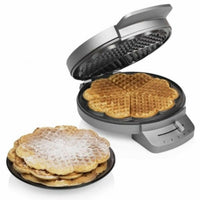 Macchina da Waffle Princess 01.132380.01.001 1200 W Nero Argentato Acciaio - Augustea Shop