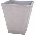 Vaso Mega Collections Ecostone Square Marrone Taupé 48 x 57 cm