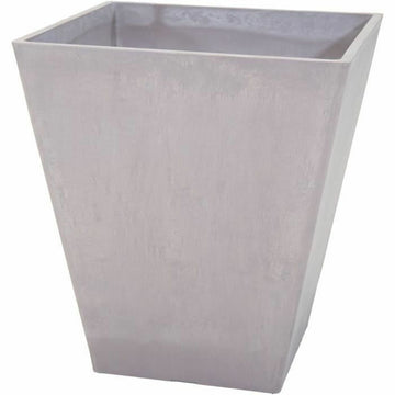 Vaso Mega Collections Ecostone Square Marrone Taupé 48 x 57 cm