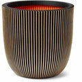 Vaso Capi Europe GROVVE Nero Dorato Plastica Ø 43 cm