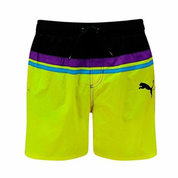 Costume da Bagno Uomo Puma Heritage Mid Lime Verde Chiaro
