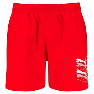 Costume da Bagno Uomo Puma Swim Cats Mid Rosso