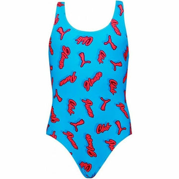 Costume da Bagno Bambina Puma Azzurro Acqua