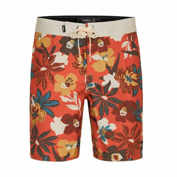 Costume da Bagno Uomo O'Neill Hyperfreak Mysto Scallop 19 Rosso 19"