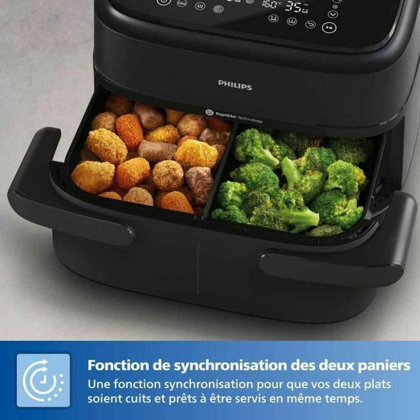 Friggitrice ad Aria Philips Nero