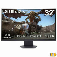 Monitor Gaming LG 32GS60QC-B 31,5" Quad HD 144 Hz 180 Hz