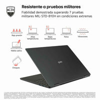 Laptop LG 14ZD90T-G.AX78B 14" intel core ultra 7 255H 16 GB RAM 1 TB SSD Qwerty in Spagnolo