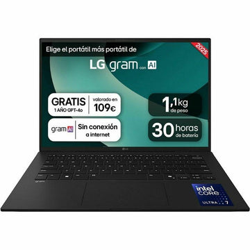 Laptop LG 14ZD90T-G.AX78B 14" intel core ultra 7 255H 16 GB RAM 1 TB SSD Qwerty in Spagnolo