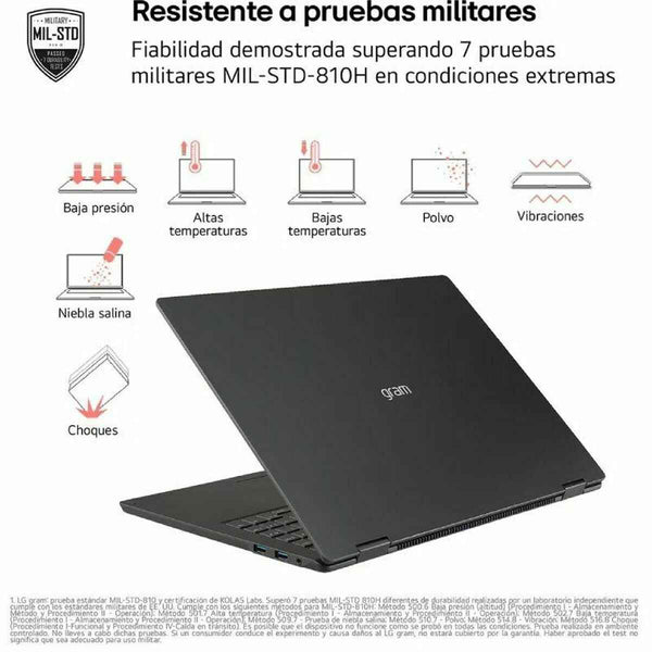 Laptop LG 14ZD90T-G.AX78B 14" intel core ultra 7 255H 16 GB RAM 1 TB SSD Qwerty in Spagnolo