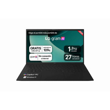 Laptop LG Gram 15Z80T-G.AU88B 15" 32 GB RAM 1 TB SSD Qwerty in Spagnolo AMD Ryzen AI 9 HX 370