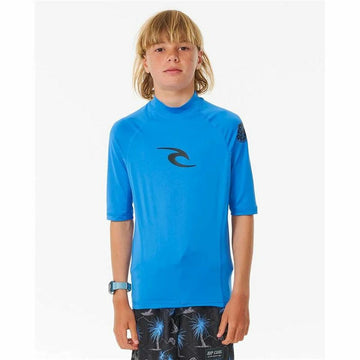 Maglia a Maniche Corte Uomo Rip Curl Wave pf Blu cielo