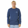 Felpa senza Cappuccio Uomo Rip Curl Stapler Crew Azzurro