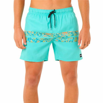 Costume da Bagno Uomo Rip Curl Framed Volley Update Verde Acqua