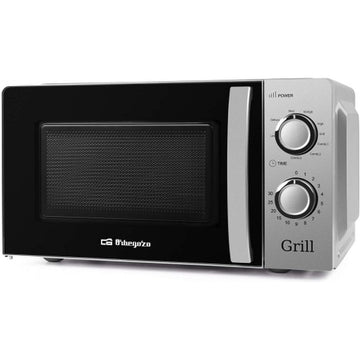 Microwave with Grill Orbegozo MIG 2138 Black Silver 700 W 20 L