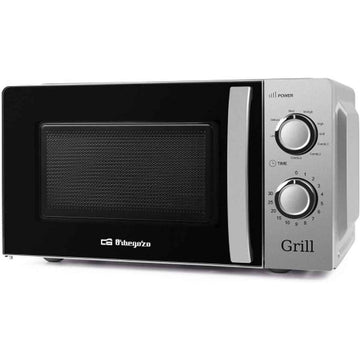 Microonde con Grill Orbegozo MIG 2138 Nero Argentato 700 W 20 L