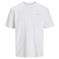 Men’s Short Sleeve T-Shirt Jack & Jones JCOPACER BACK PRINT TEE 12273297 White