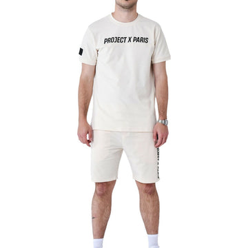 Men’s Short Sleeve T-Shirt Project X Paris PROJECT T- SHIRT 2510175 CC Beige