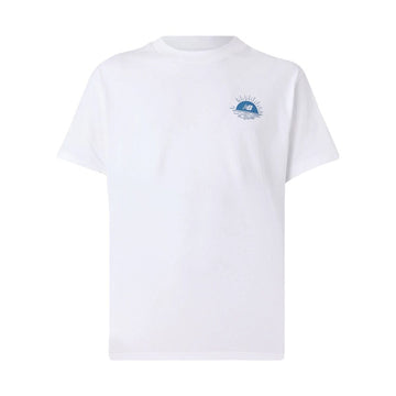 Maglia a Maniche Corte Uomo New Balance LOB BOT SS MT51923 WT Bianco